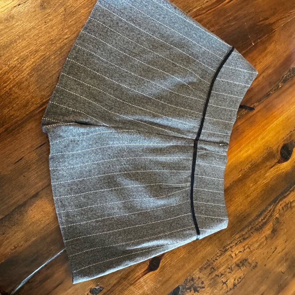 Free People Houston Pinstripe Pleated Skort - Picture 2 of 4